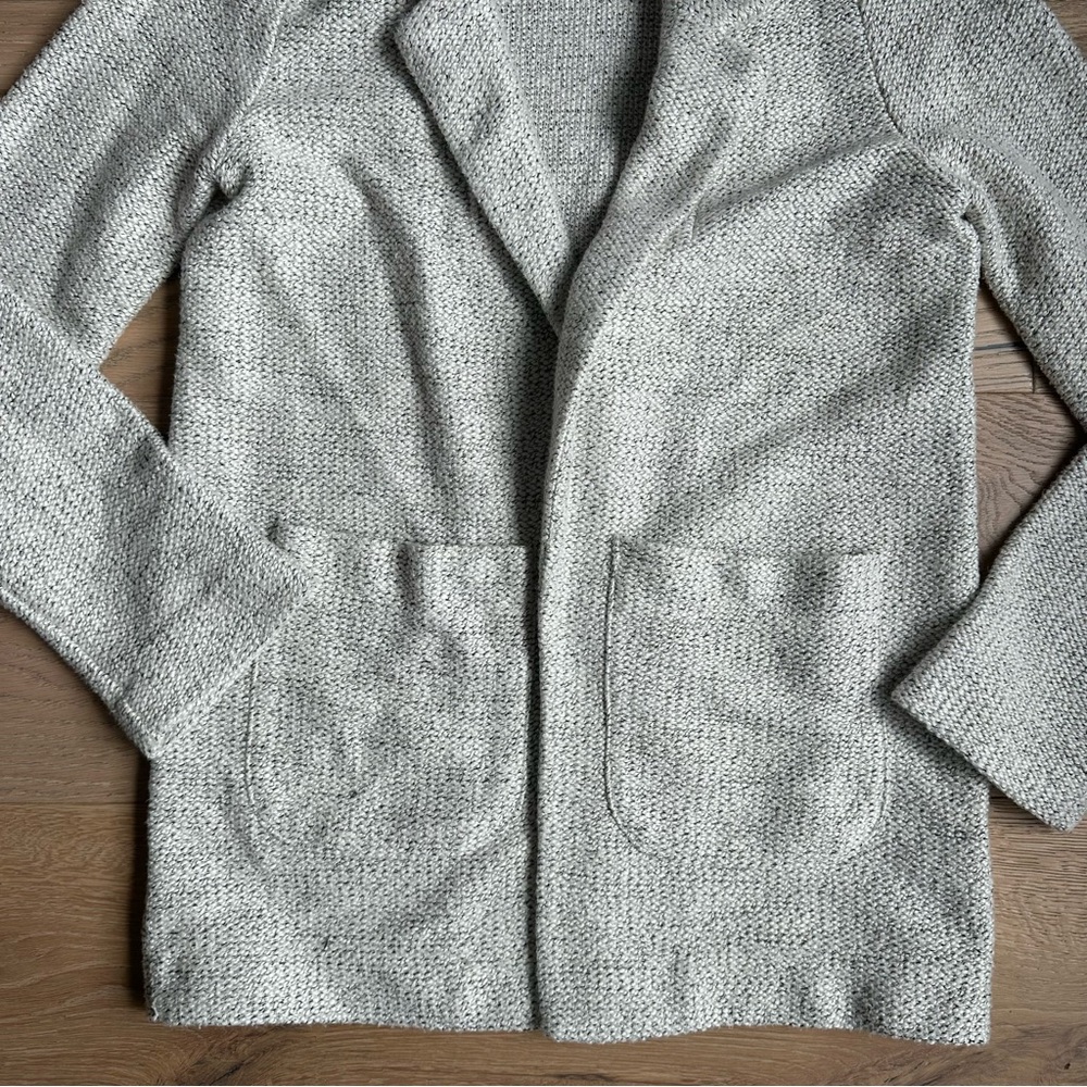 TopShop Sweater Blazer Cardigan White with Black 2 - Picture 4 of 8